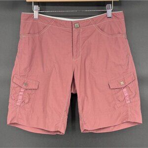 Mountain Hardwear Women's Hiking Cargo Shorts Size 8 Dusty Pink Camping Outdoor